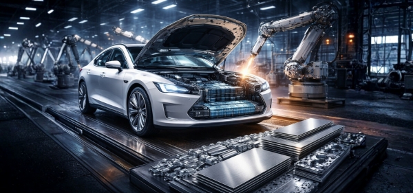 Elektrikli ara&ccedil;larda (EV) al&uuml;minyum kullanımı